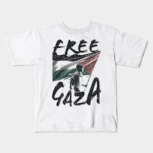 free gaza vintage Kids T-Shirt